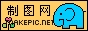 卡通像素大象logo图片模板